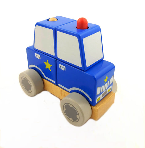 Wooden Block Police Car Puzzle