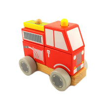Wooden Block Fire Engine Puzzle