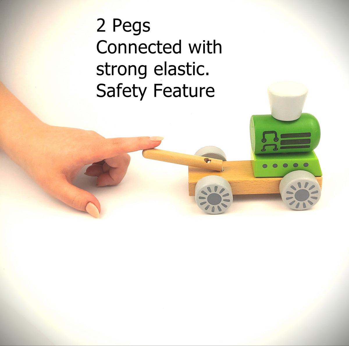 Wooden Block Train Puzzle