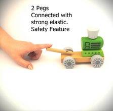 Wooden Block Train Puzzle