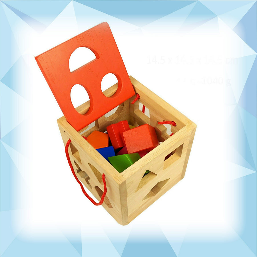 Wooden Shape Sorting Cube