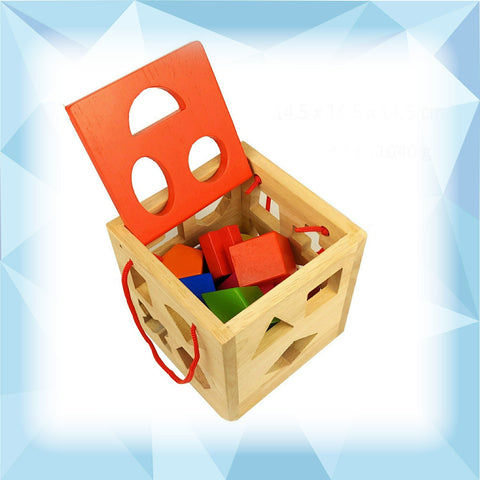 Wood Shape Sorting Cube