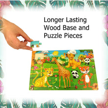 4 Pack 30 Piece Wooden Jigsaw Puzzles