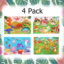 4 Pack 30 Piece Wooden Jigsaw Puzzles