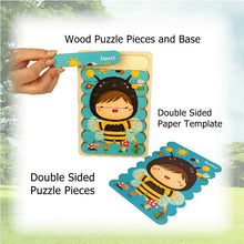 4 Pack Double-Sided Wooden Stick Puzzles
