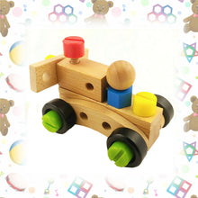 30 Piece Wood Vehicle Building Blocks