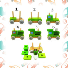 Wooden Block Assembly Truck Puzzle