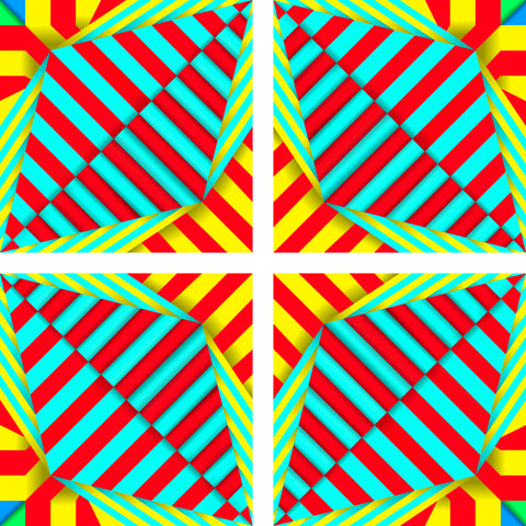 Op-Art Puzzle 4 + Frame