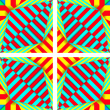 Op-Art Puzzle 4 + Frame