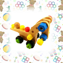 30 Piece Wood Vehicle Building Blocks