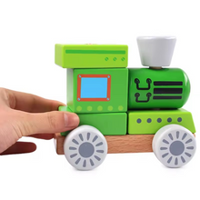 Wooden Block Train Puzzle