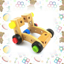 30 Piece Wood Vehicle Building Blocks